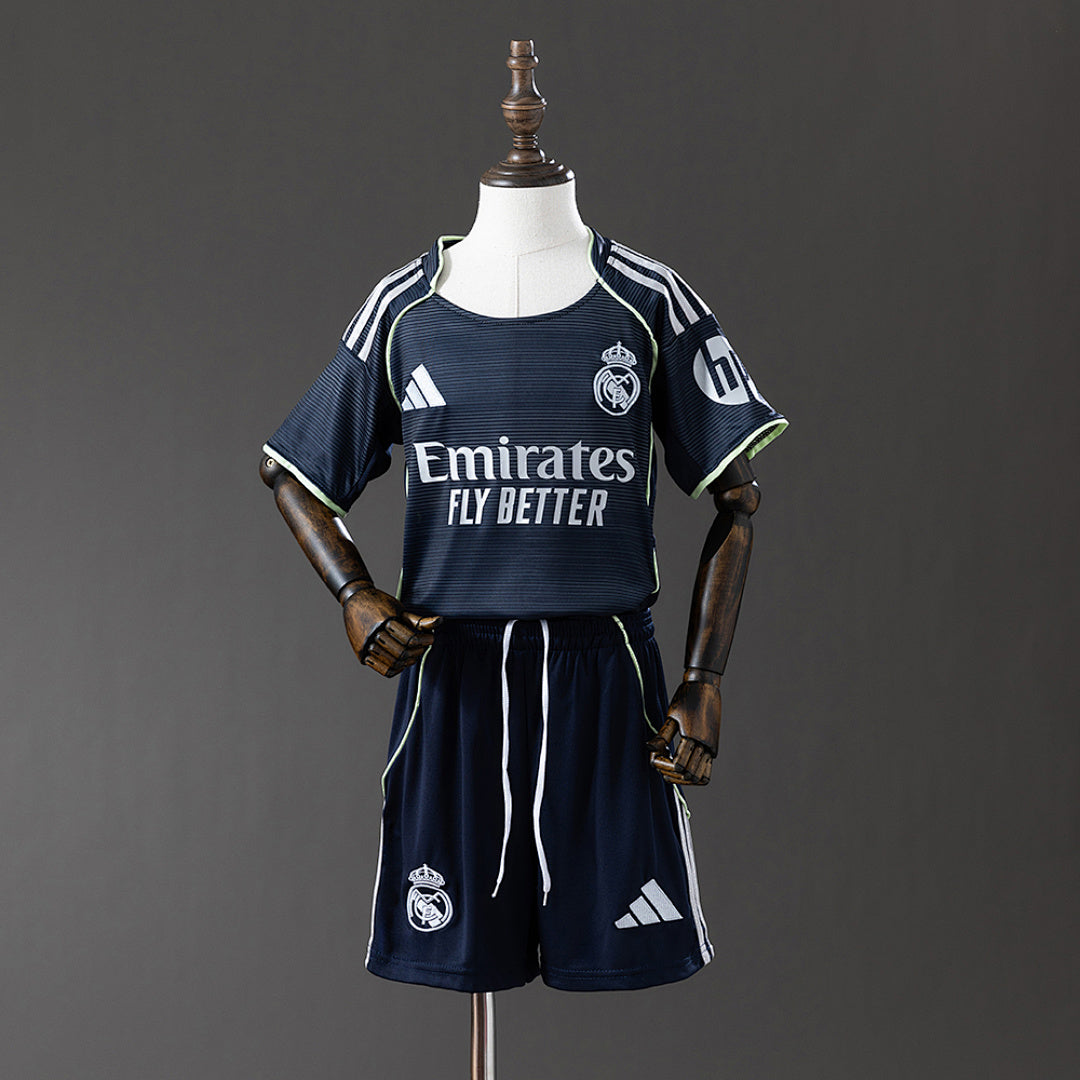 Camiseta + Short Real Madrid Visitante 25/26 Niños