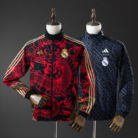 Cortavientos Reversible Real Madrid Rojo - Heiss Adultos