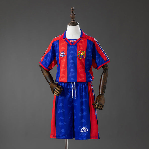 Camiseta + Short FC Barcelona Local 96/97 Niños