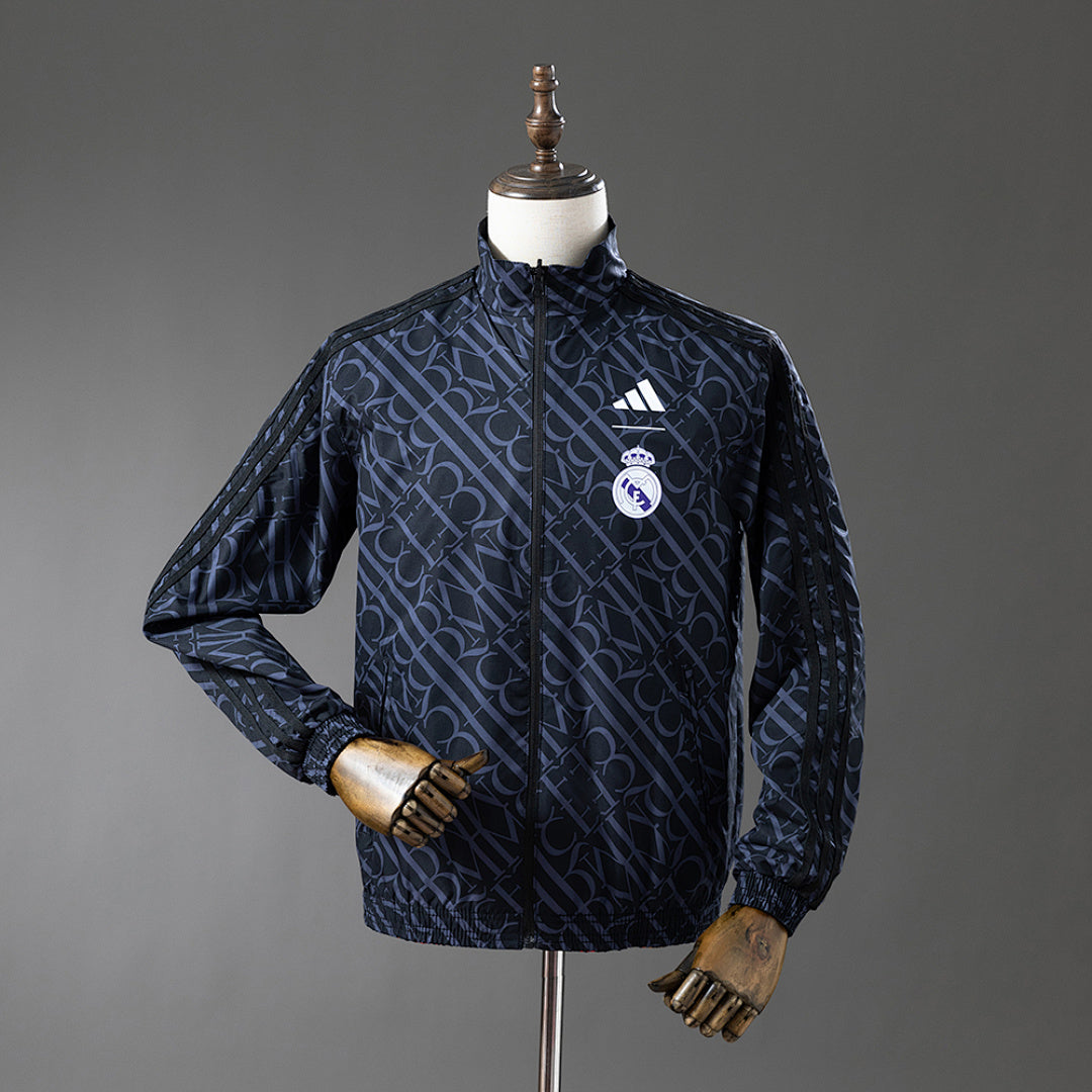 Cortavientos Reversible Real Madrid Rojo - Heiss Adultos