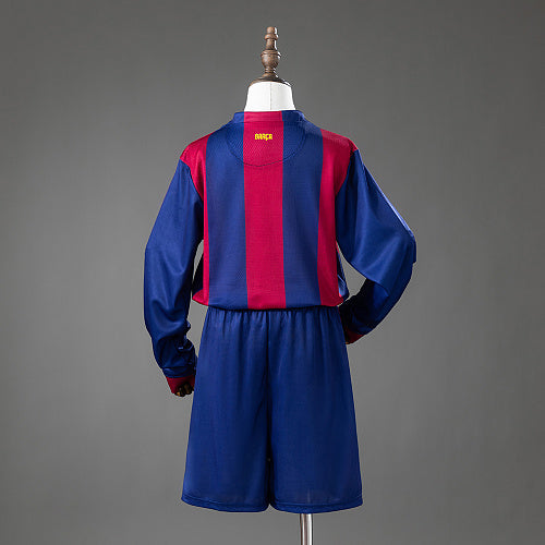 Camiseta + Short FC Barcelona Local Manga Larga 2014/2015 Niños