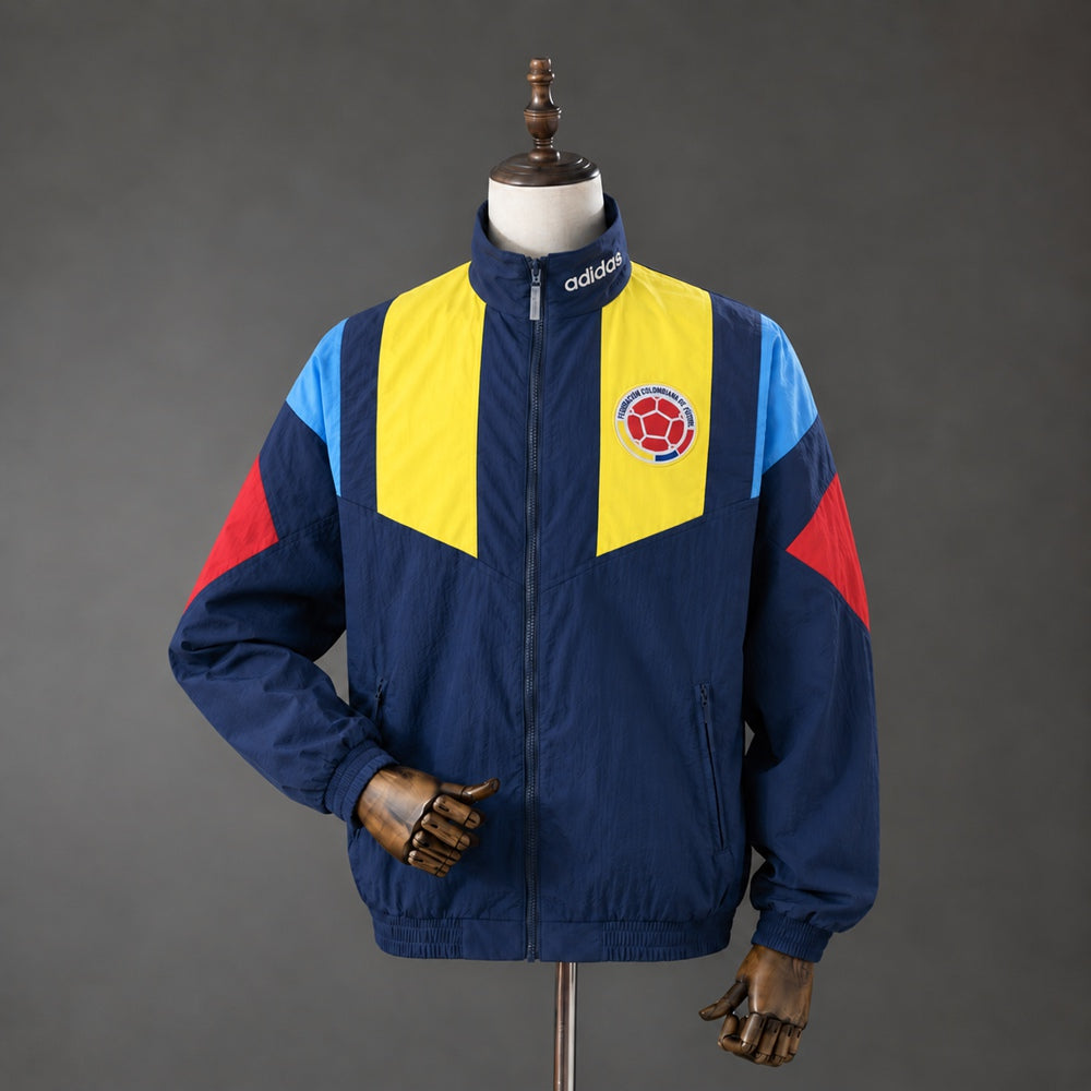 Chaqueta Colombia EQT Cierre Completo Azul Marino 2026 Adultos