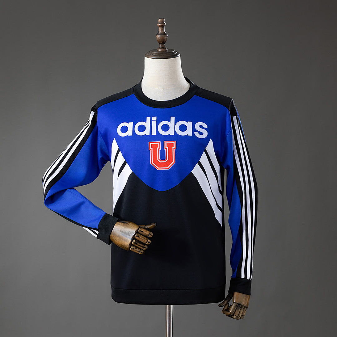 Polerón Universidad de Chile Clásico Manga Larga Azul Adultos
