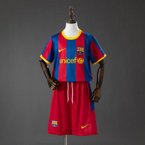 Camiseta + Short FC Barcelona Local 2010/2011 Niños