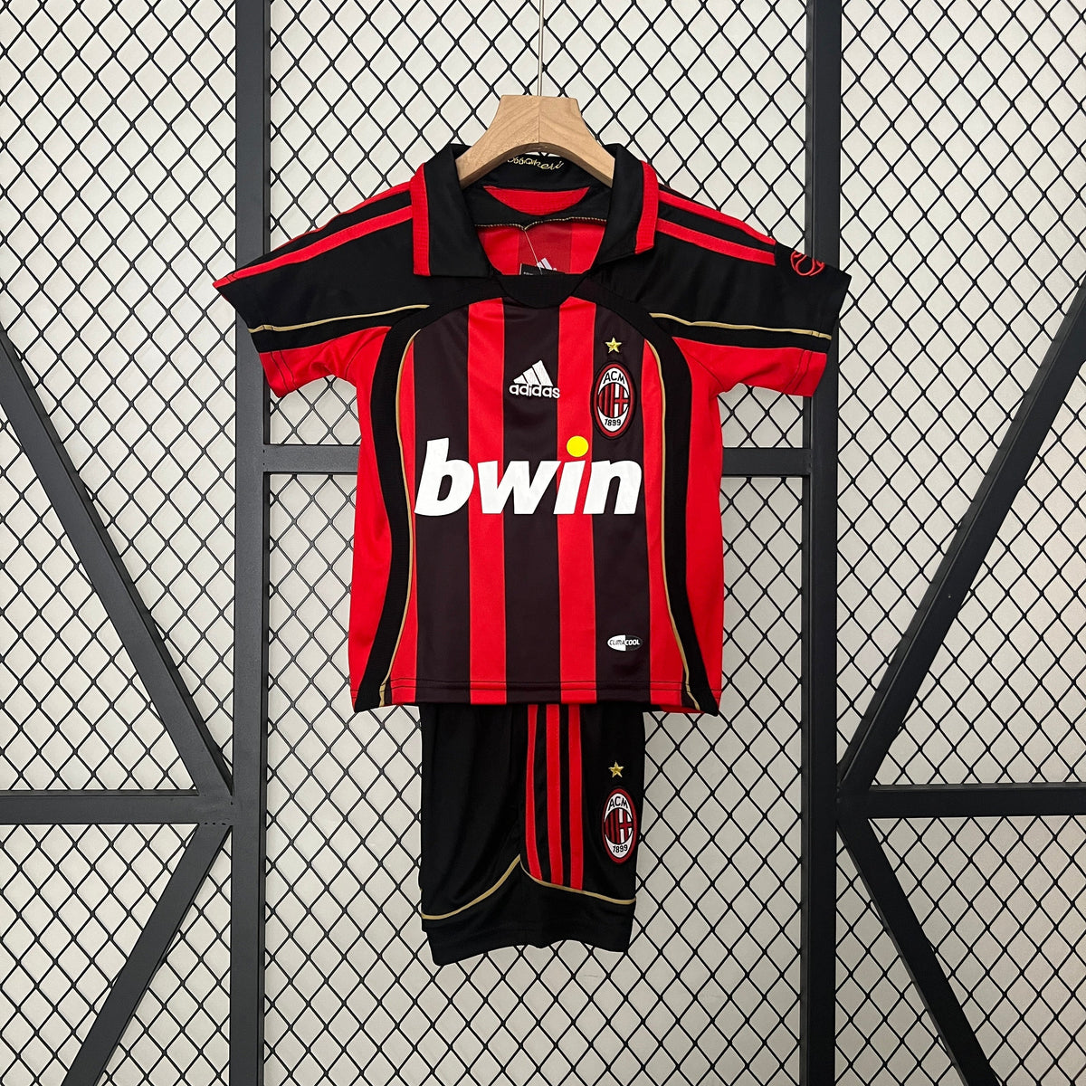 Camiseta + Short AC Milan 06/07 Retro Niños