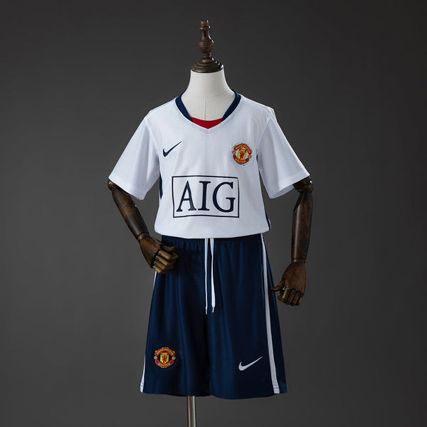 Camiseta + Short Manchester United Visitante 2008/2009 Niños