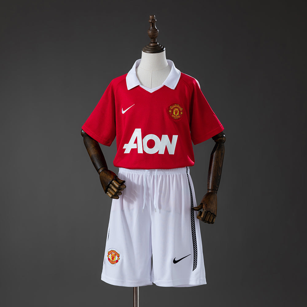 Camiseta + Short Manchester United Local 2010/2011 Niños