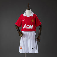 Camiseta + Short Manchester United Local 2010/2011 Niños