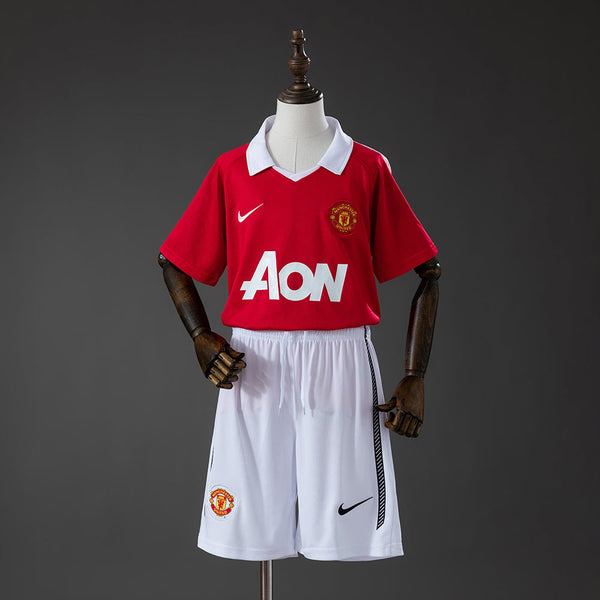 Camiseta + Short Manchester United Local 2010/2011 Niños