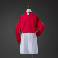 Camiseta + Short Manchester United Local Manga Larga 2007/2008 Niños