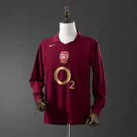 Camiseta Arsenal Local Manga Larga 05/06 Adultos