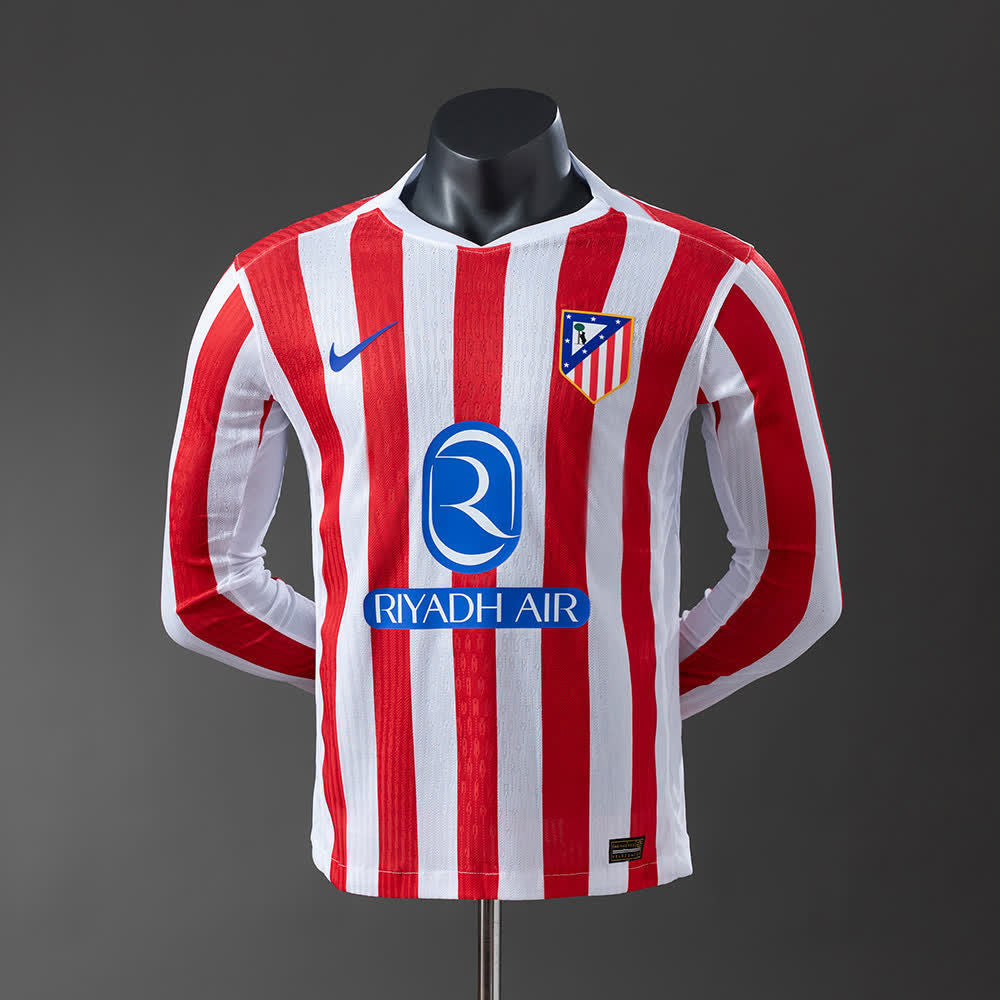 Camiseta Atlético de Madrid Local Manga Larga 25/26 Adultos [PLAYER VERSION]