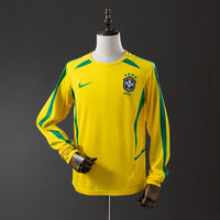 Camiseta Brasil Local Manga Larga 2002 Adultos