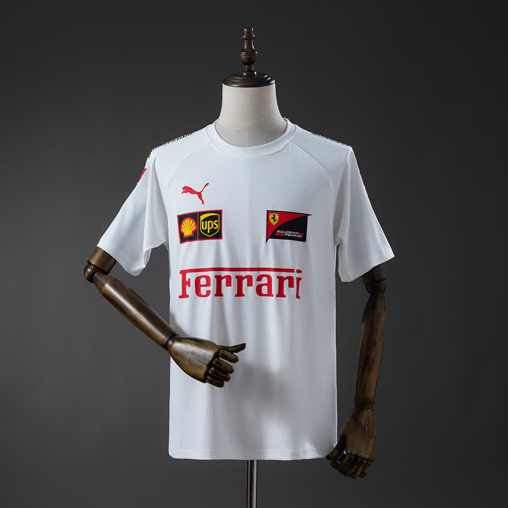 Camiseta Scuderia Ferrari F1 Blanco 2025 Adultos