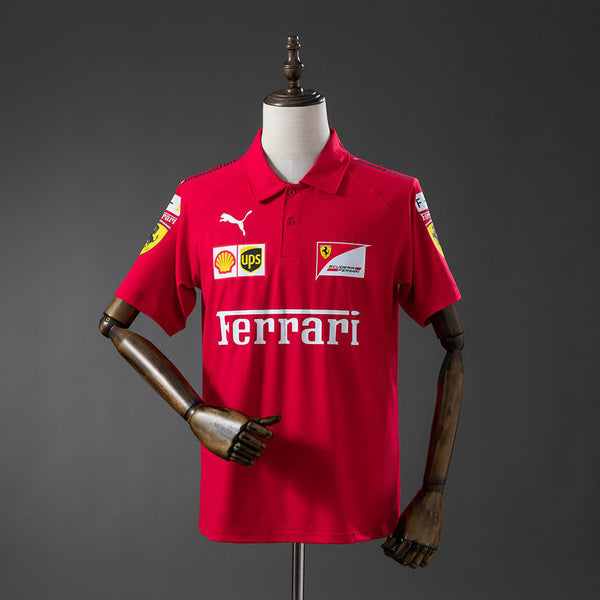 Polo Scuderia Ferrari F1 Rojo 2025 Adultos