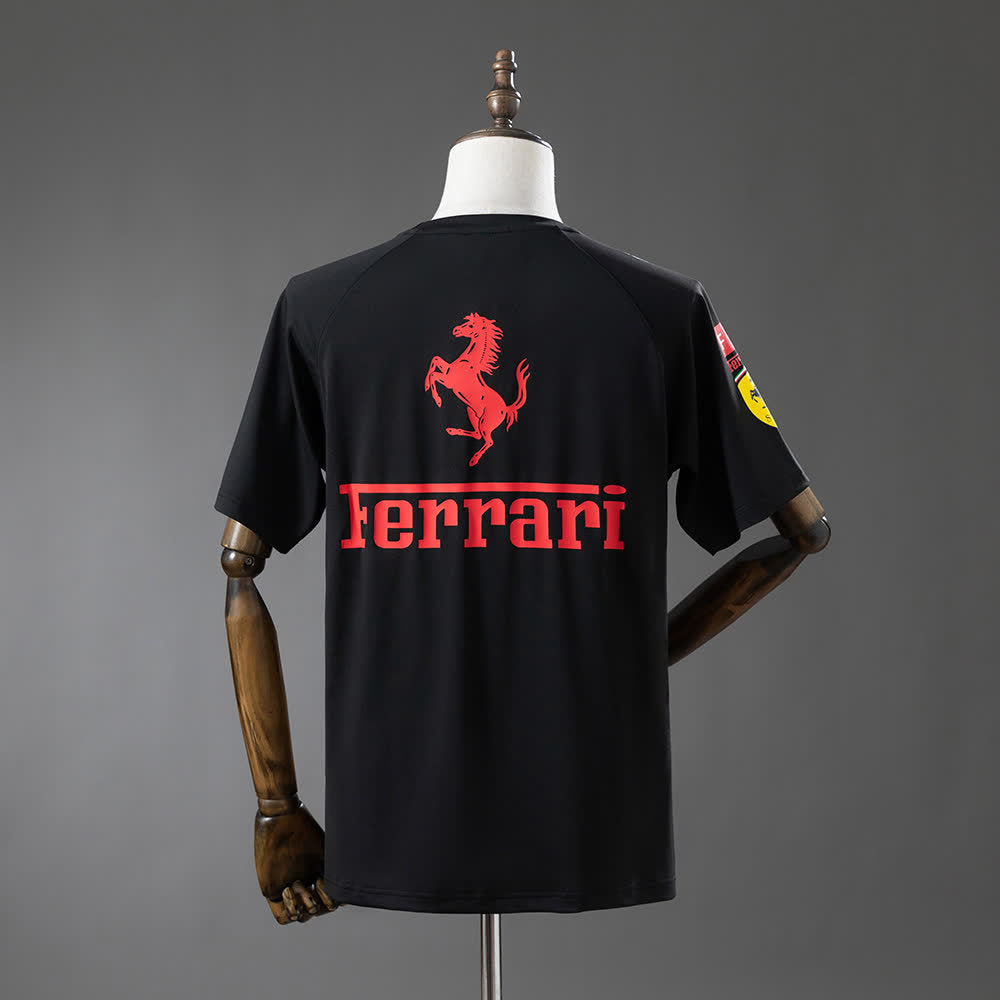 Camiseta Scuderia Ferrari F1 Negro 2025 Adultos