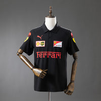 Polo Scuderia Ferrari F1 Negro 2025 Adultos