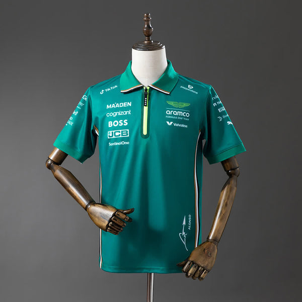 Polo Aston Martin Aramco F1 Verde 2025 Adultos