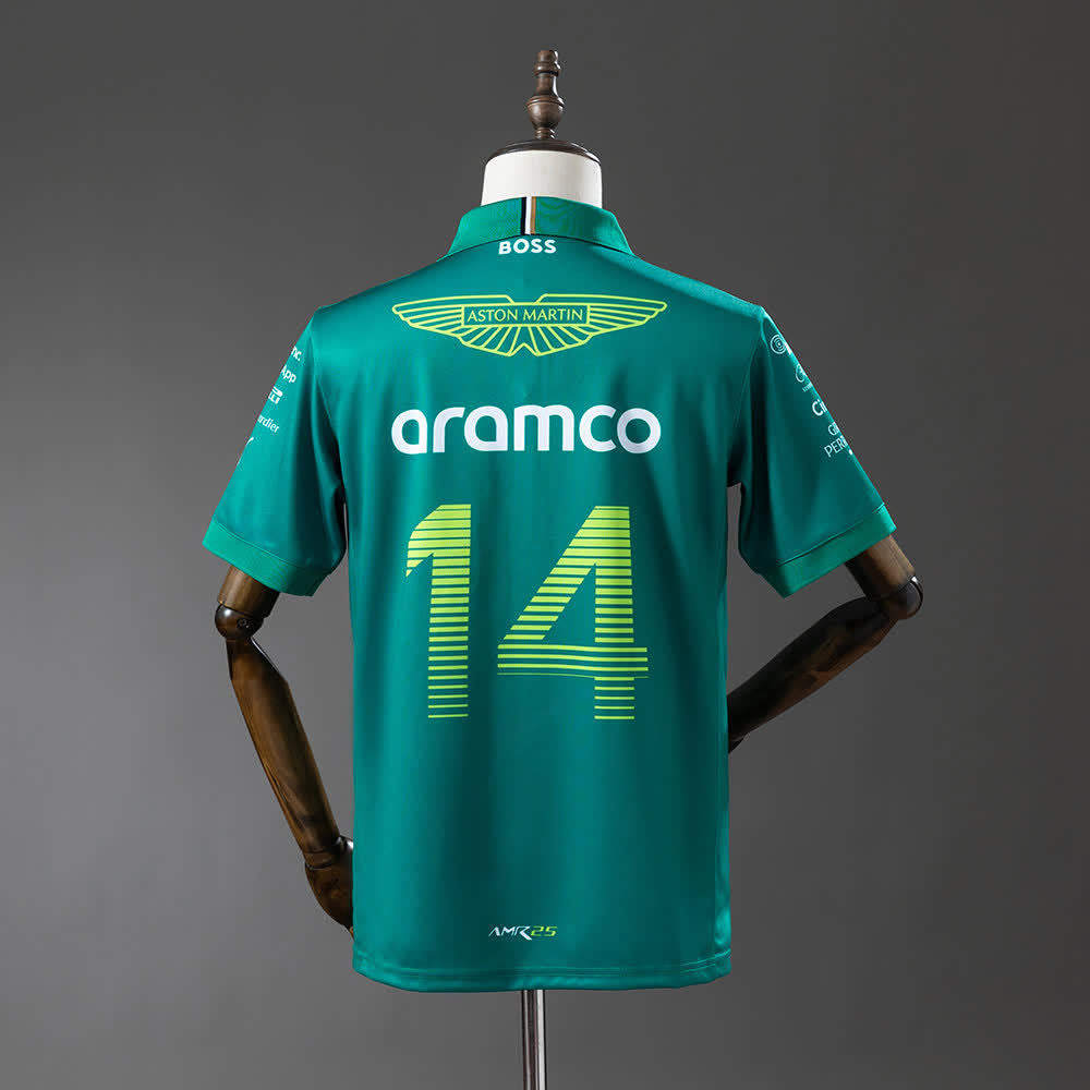 Polo Aston Martin Aramco F1 Verde 2025 Adultos