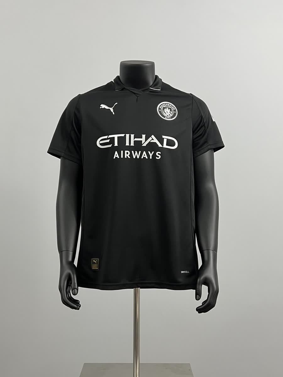 Camiseta Manchester City Visitante Negro 25/26 Adultos