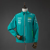 Cortavientos Aston Martin Aramco F1 Verde 2025 Adultos
