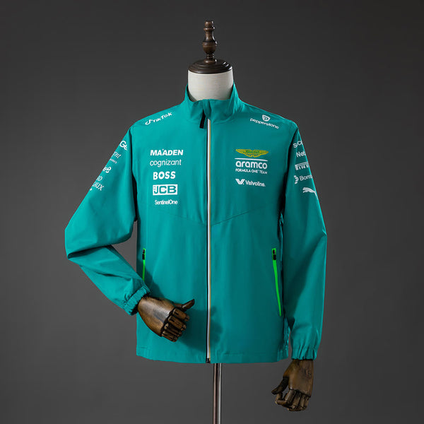 Cortavientos Aston Martin Aramco F1 Verde 2025 Adultos