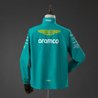 Cortavientos Aston Martin Aramco F1 Verde 2025 Adultos