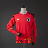 Camiseta Japón Portero Rojo Manga Larga 2026 Adultos