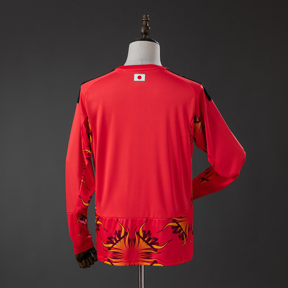 Camiseta Japón Portero Rojo Manga Larga 2026 Adultos