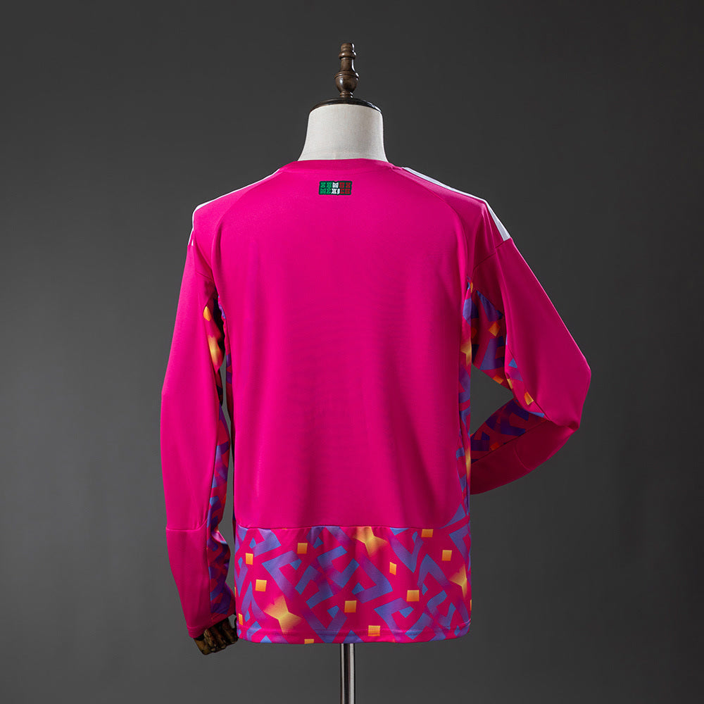 Camiseta México Portero Rosa Manga Larga 26/27 Adultos