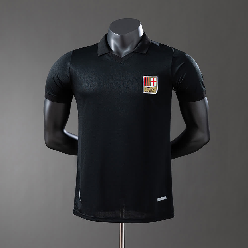 Camiseta AC Milan 125 Aniversario Negra Adultos [PLAYER VERSION]