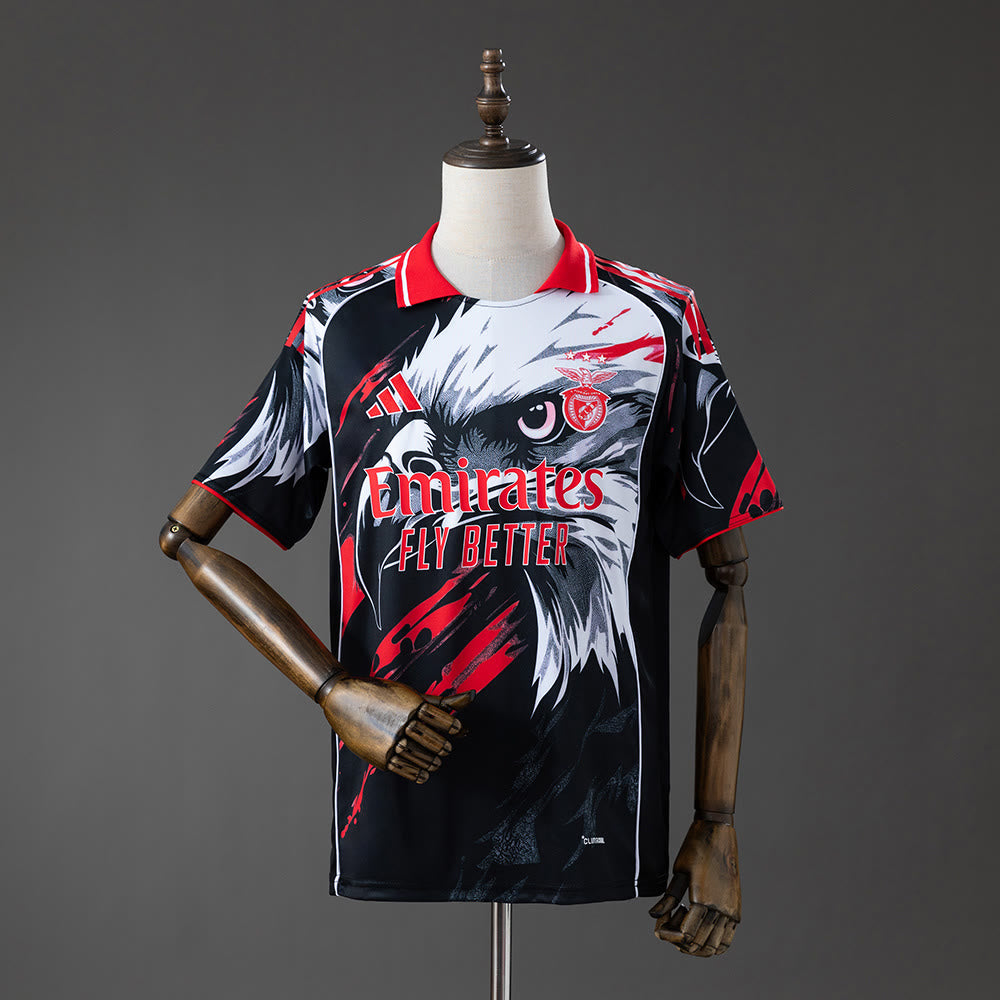 Camiseta Benfica Edición Especial Eagle Negro y Blanco 26/27 Adultos