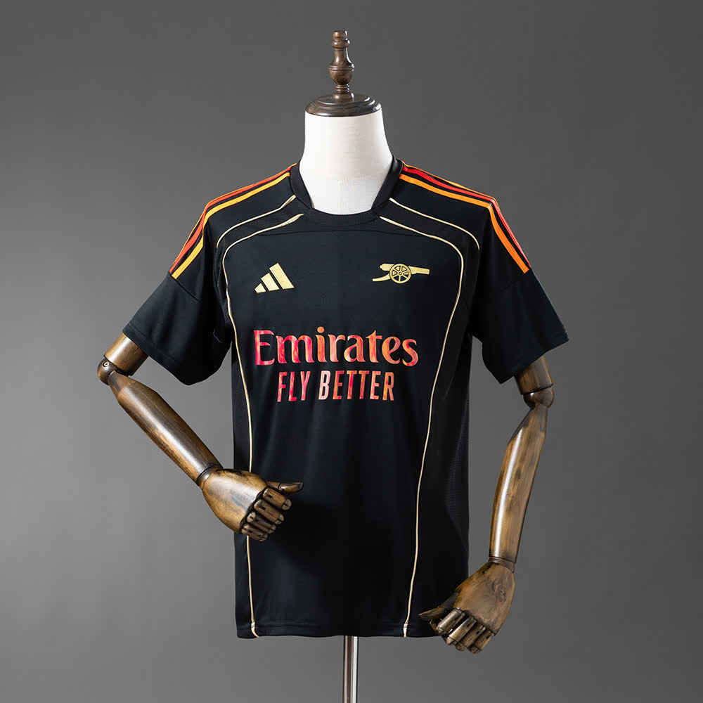 Camiseta Arsenal Colaboración Negro 25/26 Adultos
