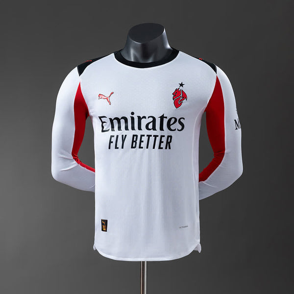 Camiseta AC Milan Visitante Manga Larga 25/26 Adultos [PLAYER VERSION]