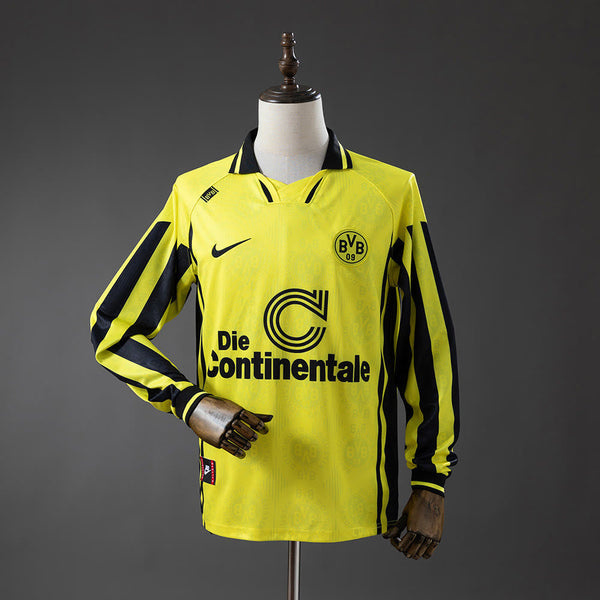 Camiseta Borussia Dortmund Local Manga Larga 96/97 Adultos