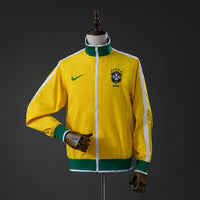 Cortavientos Brasil Amarillo y Blanco Adultos