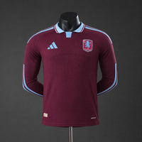 Camiseta Aston Villa Local Manga Larga 26/27 Adultos [PLAYER VERSION]