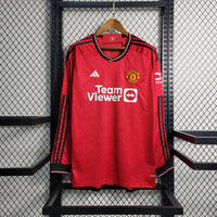 Camiseta Manchester United Local Manga Larga 23/24 Adultos