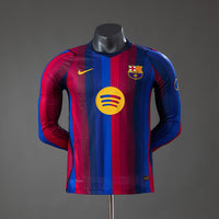 Camiseta FC Barcelona Local Manga Larga 26/27 Adultos [PLAYER VERSION]