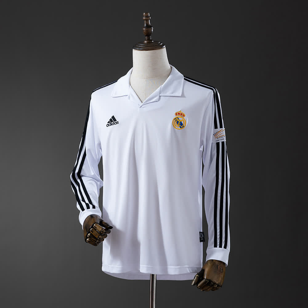 Camiseta Real Madrid Local Manga Larga 02/03 Adultos