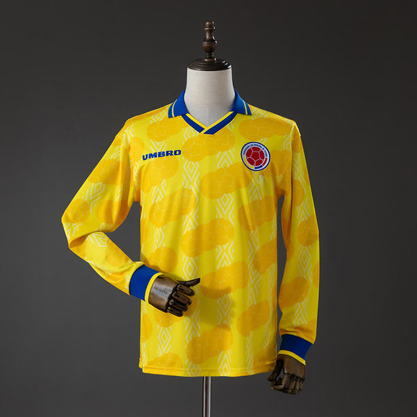 Camiseta Colombia Local Manga Larga 1994 Adultos