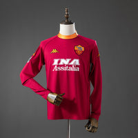 Camiseta Roma Local Manga Larga 00/01 Adultos