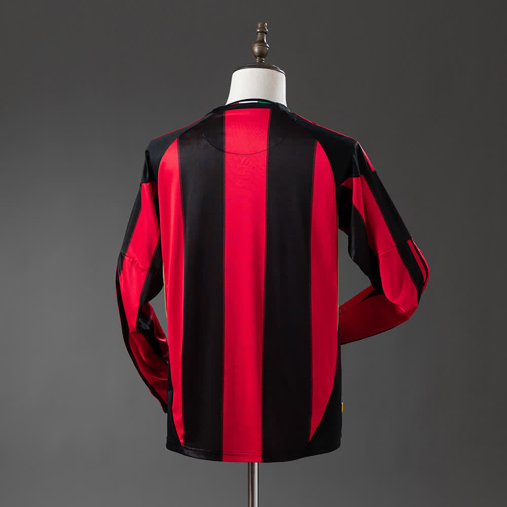 Camiseta AC Milan Local Manga Larga 10/11 Adultos