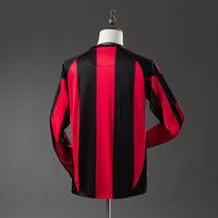 Camiseta AC Milan Local Manga Larga 10/11 Adultos