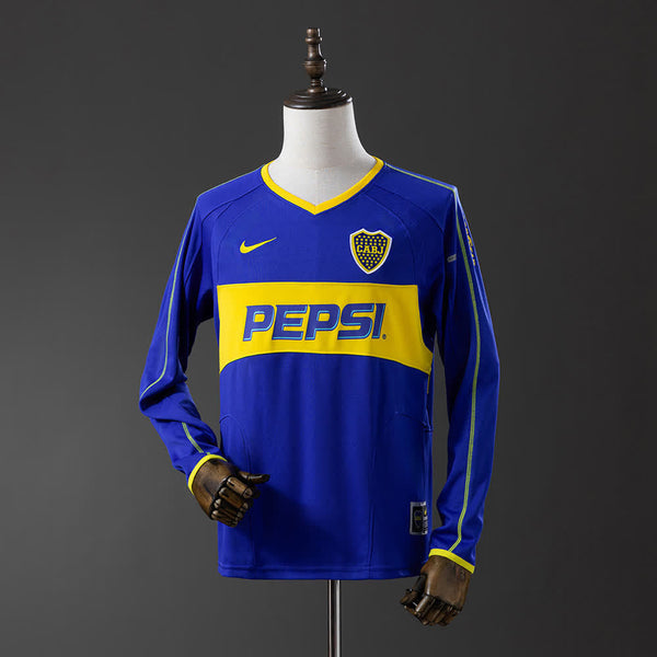 Camiseta Boca Juniors Local Manga Larga 03/04 Adultos