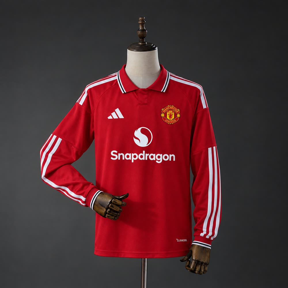 Camiseta Manchester United Local Manga Larga 26/27 Adultos