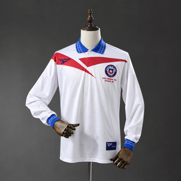 Camiseta Chile Visitante 1998 Adultos Manga Larga